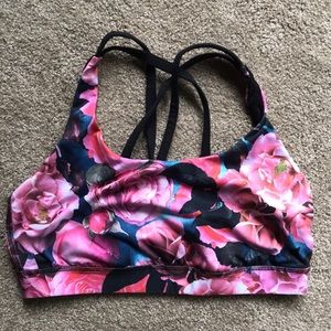 Lululemon floral sports bra